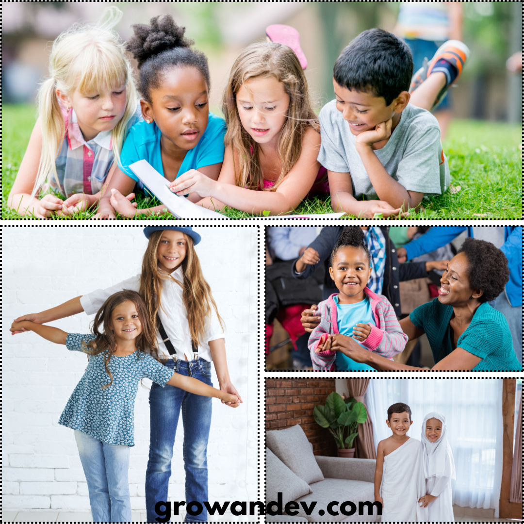 A group of children dressed in comfortable and stylish clothing, representing diverse fashion options for kids.