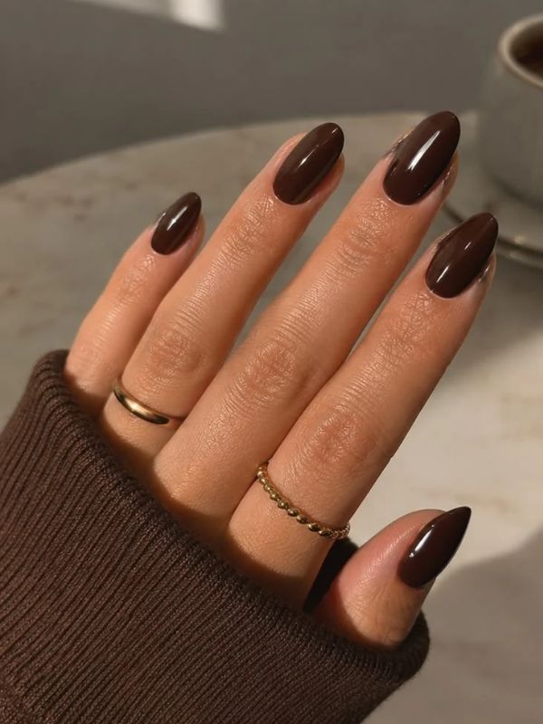 Image-of-Chocolate-Brown-Almond-Nails