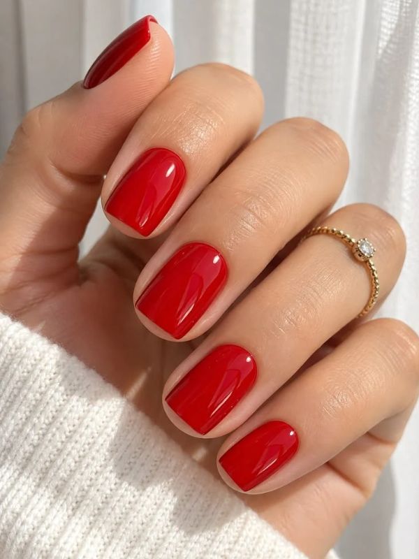 Short-Red-Nails